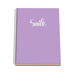 Dohe Serie Pastel Cuaderno con Espiral - Tamaño A4 de 100 Hojas 90gr - Hojas Microperforadas con 4 Taladros - Cuadricula 5mm - Color Morado Pastel