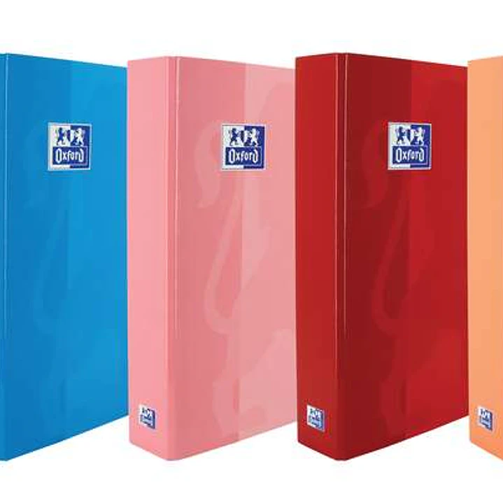 Oxford Carpeta de Anillas Classic Formato A4+ - Tapa Extradura Brillante - Anillas en Forma de D 40mm - Colores Surtidos 1