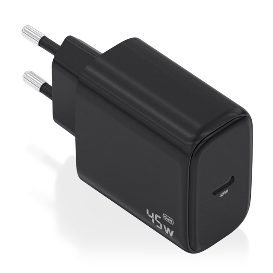 Aisens Cargador GAN 45W - USB-C PD3.0 QC4.0 - Color Negro 1