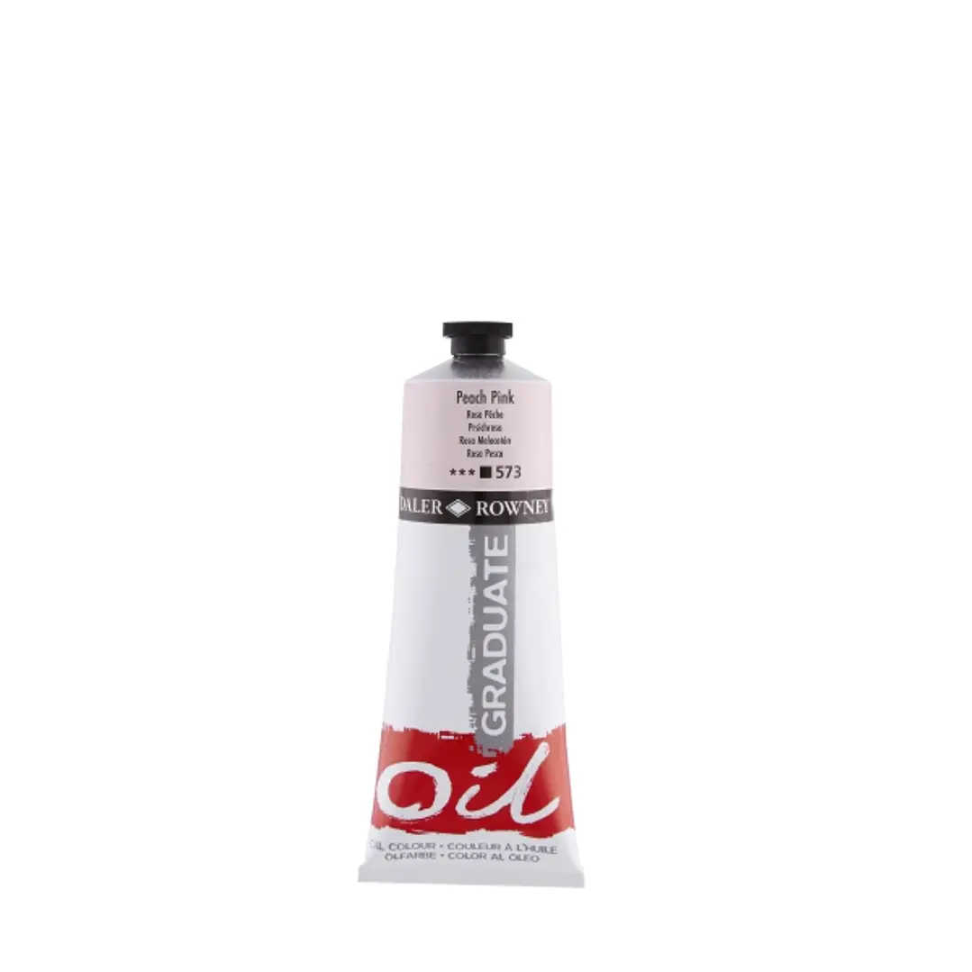 Daler Rowney Graduate Pintura al Oleo - Tubo de Aluminio - 220ml - Color Rosa Melocoton 1