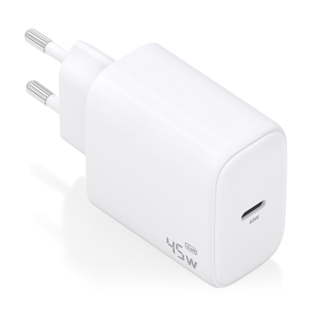 Aisens Cargador GAN 45W - USB-C PD3.0 QC4.0 - Color Blanco 1
