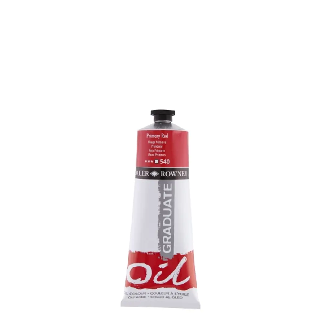 Daler Rowney Graduate Pintura al Oleo - Tubo de Aluminio - 220ml - Color Rojo Primario 1