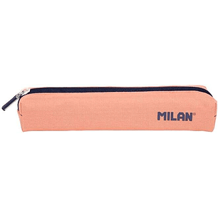 Milan Serie 1918 Estuche Mini Redondo - Tejido Resistente a las Roturas y Rasgaduras - Medidas 20,5x4,5x5cm - Color Rosa