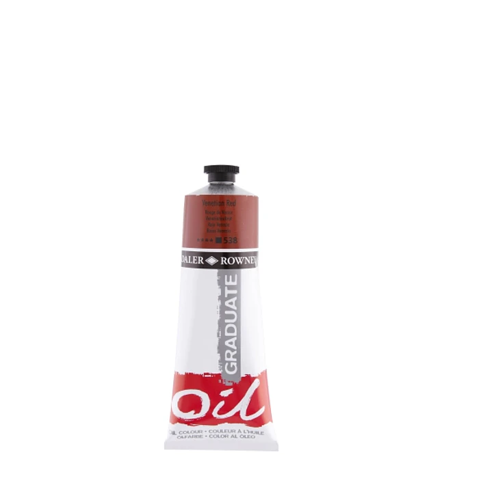 Daler Rowney Graduate Pintura al Oleo - Tubo de Aluminio - 220ml - Color Rojo Veneciano 1