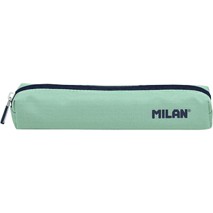Milan Serie 1918 Estuche Mini Redondo - Tejido Resistente a las Roturas y Rasgaduras - Medidas 20,5x4,5x5cm - Color Verde