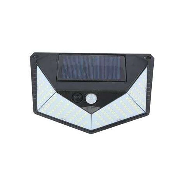 Elbat Aplique Solar 3 Caras - 250LM - Luz Fria 6500K - Sensor Movimiento - Bateria 1200mAh 1