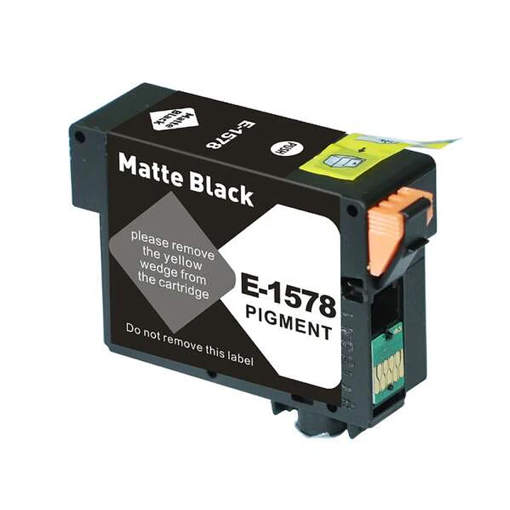Epson T1578 Negro Mate Cartucho de Tinta Pigmentada Generico - Reemplaza C13T15784010 1