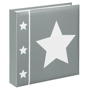 Hama Skies Album de Fotos - Capacidad para 200 Fotos 10x15cm - Insercion Lateral - Tapa Plastificada - 22.5x22cm - Color Gris