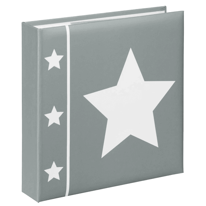 Hama Skies Album de Fotos - Capacidad para 200 Fotos 10x15cm - Insercion Lateral - Tapa Plastificada - 22.5x22cm - Color Gris 1