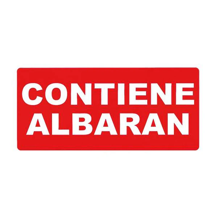 Apli Rollo de 200 Etiquetas Permanentes - Contiene Albaran - Color Rojo 1