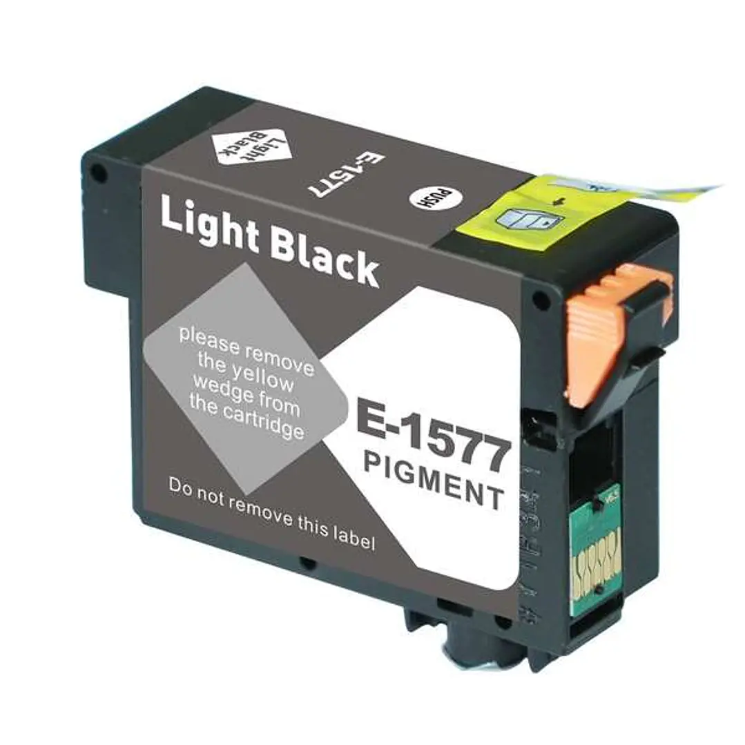 Epson T1577 Negro Light Cartucho de Tinta Pigmentada Generico - Reemplaza C13T15774010 1