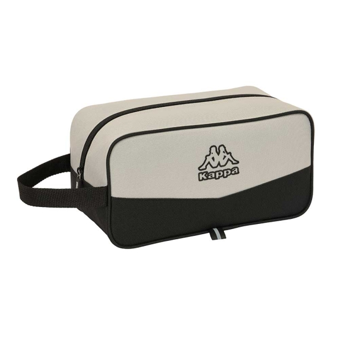 Safta Kappa Grey Zapatillero - Asa Lateral - 6L - Ligero y Resistente - Organiza Calzado - 290x140x150mm - Color Negro y Gris 1