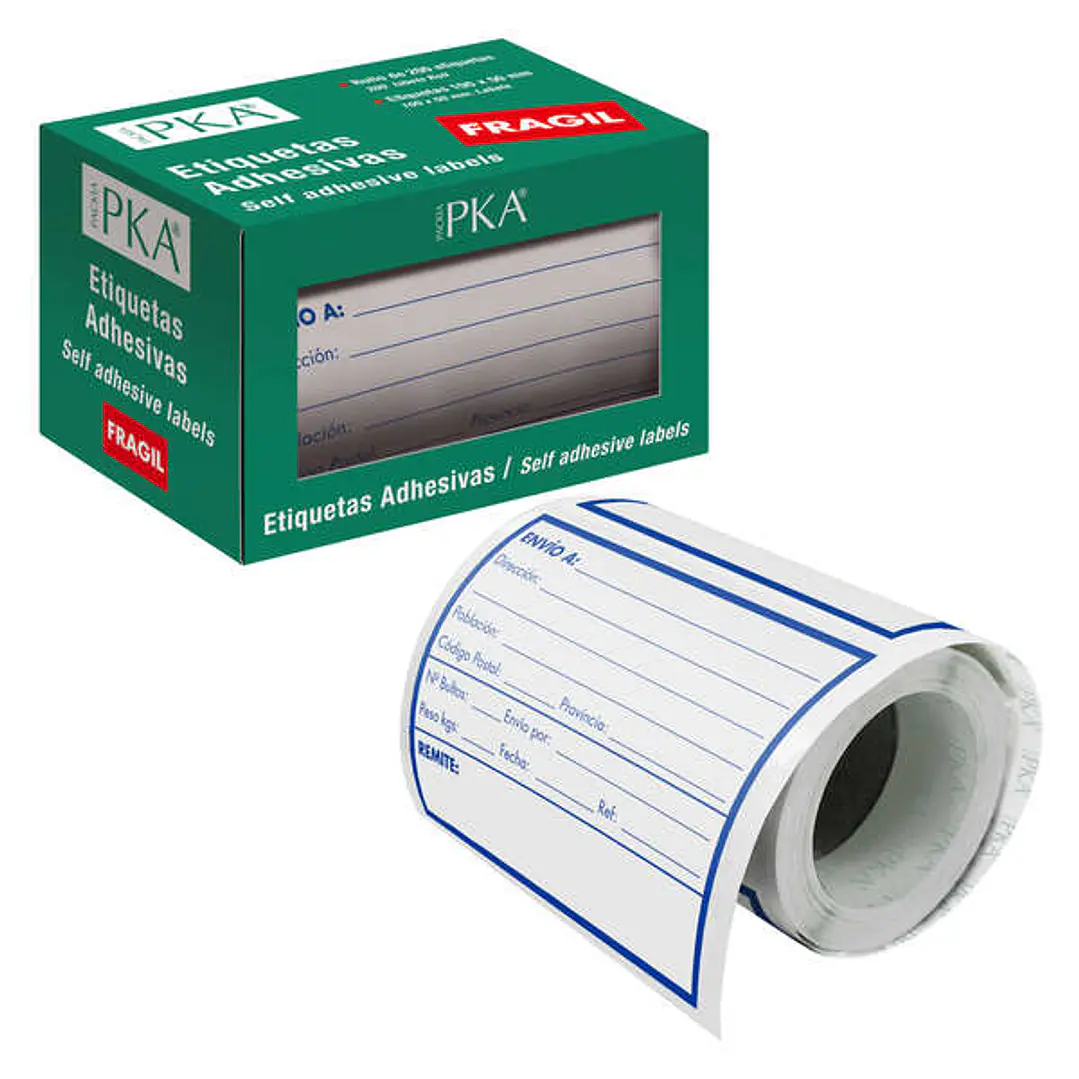 Dohe Rollo de 200 Etiquetas Adhesivas Pre-impresas de Envio - 109x82mm - Ideal para Expedicion de Paquetes 1