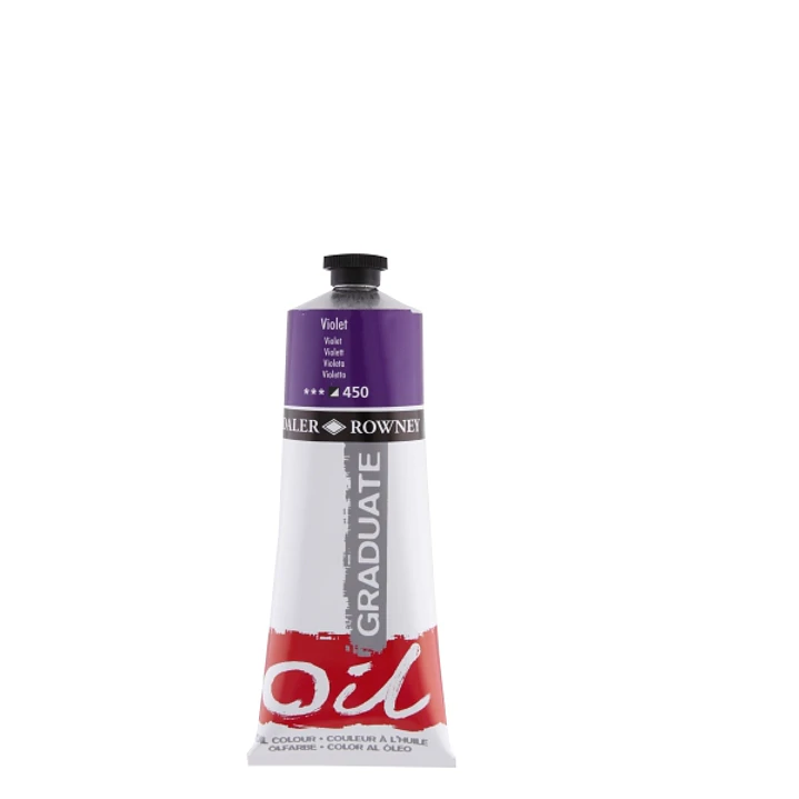 Daler Rowney Graduate Pintura al Oleo - Tubo de Aluminio - 220ml - Color Violeta 1