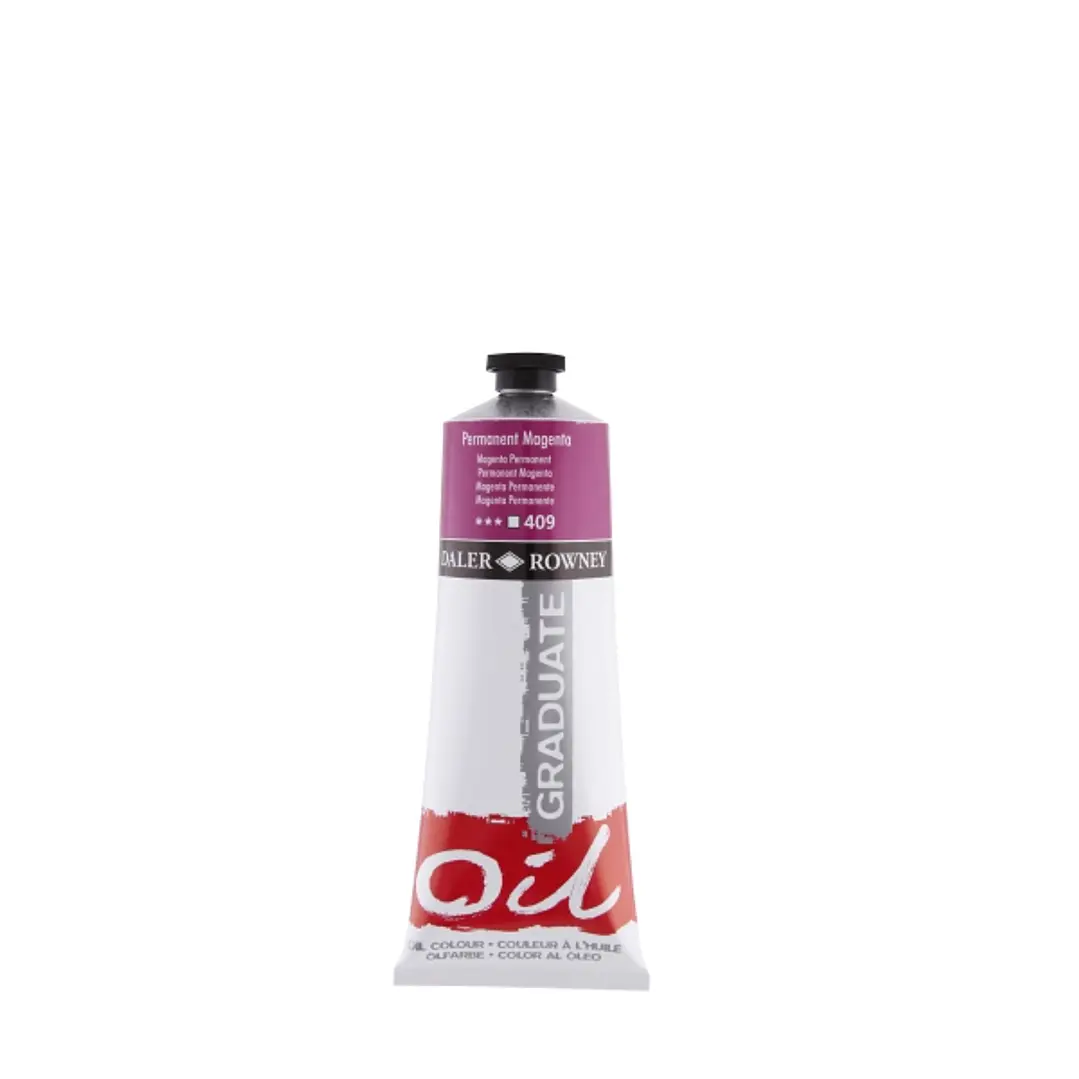 Daler Rowney Graduate Pintura al Oleo - Tubo de Aluminio - 220ml - Color Magenta Permanente 1