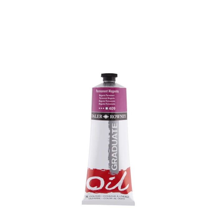 Daler Rowney Graduate Pintura al Oleo - Tubo de Aluminio - 220ml - Color Magenta Permanente 1