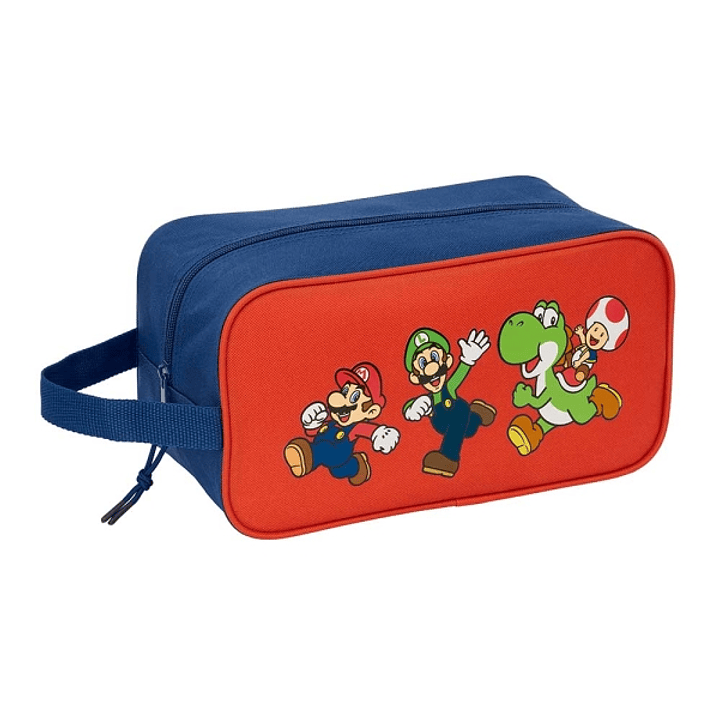 Safta Super Mario Mamma Mia Zapatillero - Asa Lateral - 6L - 290x140x150mm - Color Rojo y Azul 1