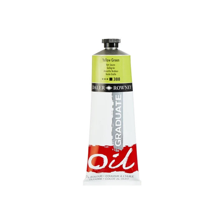 Daler Rowney Graduate Pintura al Oleo - Tubo de Aluminio - 220ml - Color Amarillo Verde 1