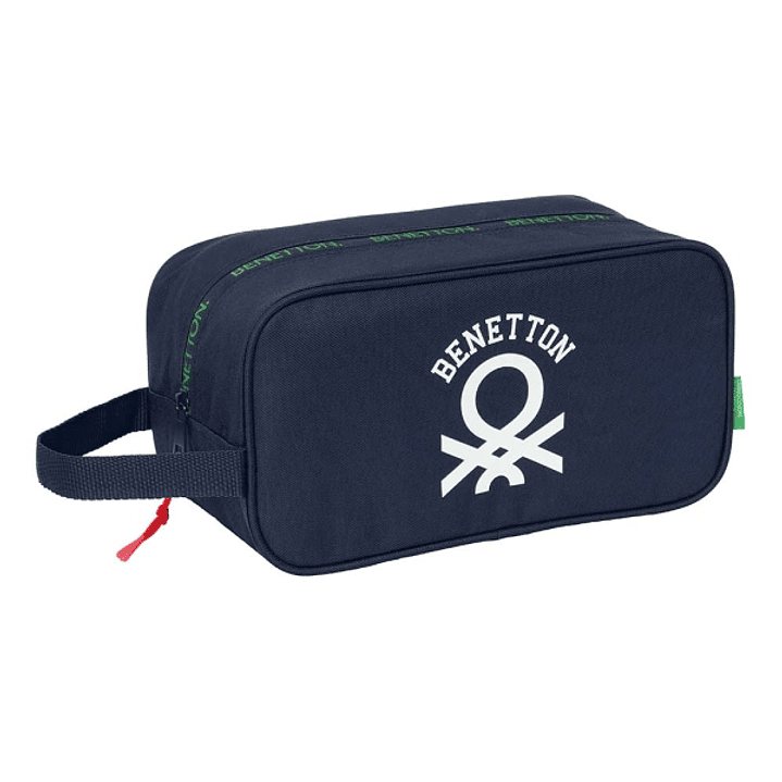 Safta Benetton Together Zapatillero - Asa Lateral - 6L - Facil Transporte - 290x140x150mm - Color Azul Marino 1