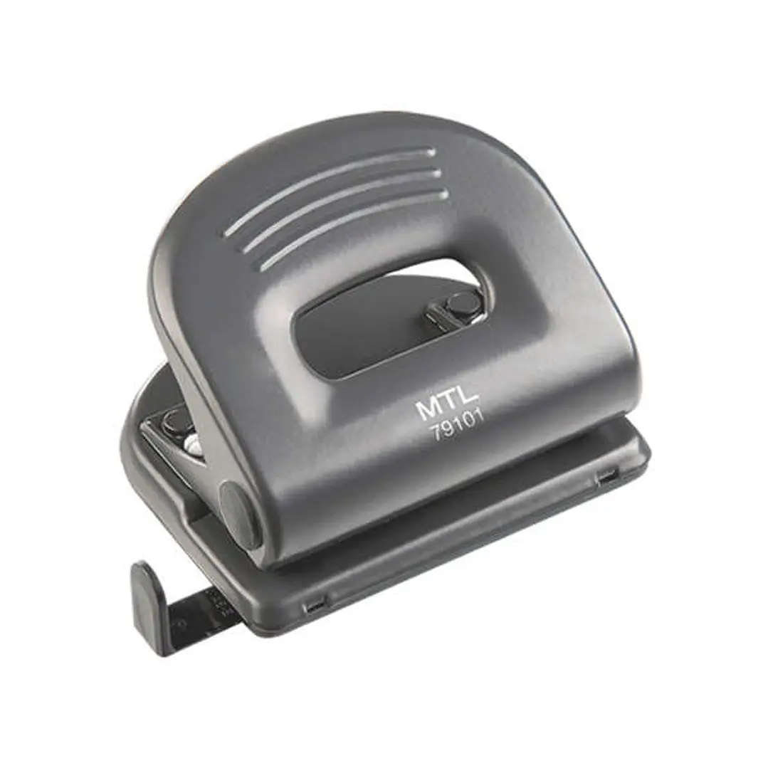 Dohe Taladro Resistente de Alta Calidad - 6mm de Diametro - Distancia de 80mm Entre Perforaciones - Guia Ajustable para Papel - Cubeta de Facil Apertu 1