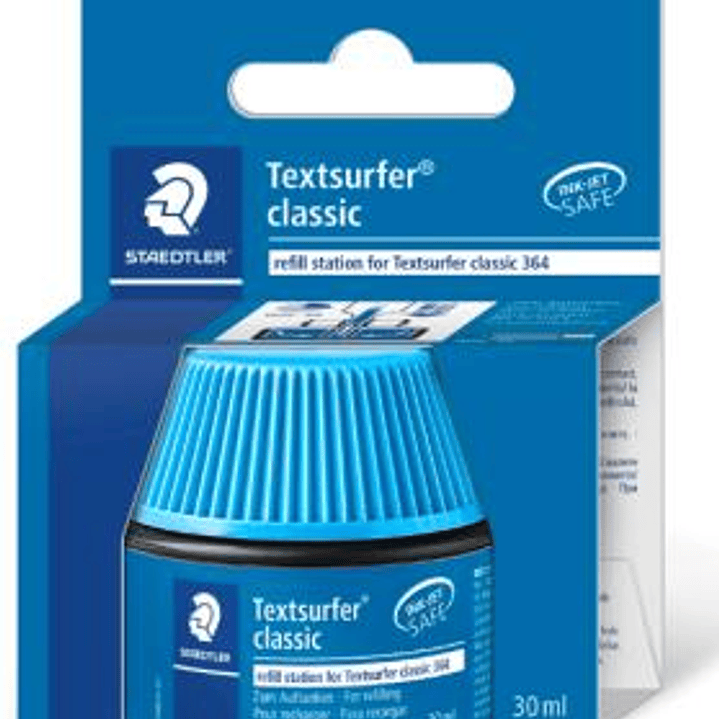 Staedtler Bote de Tinta para Recarga Marcador Textsurfer 364 - Capacidad 30ml - Color Azul 1