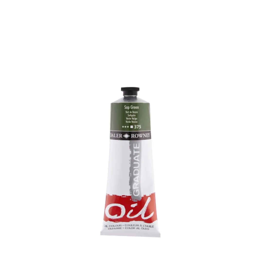 Daler Rowney Graduate Pintura al Oleo - Tubo de Aluminio - 220ml - Color Verde Vejiga 1