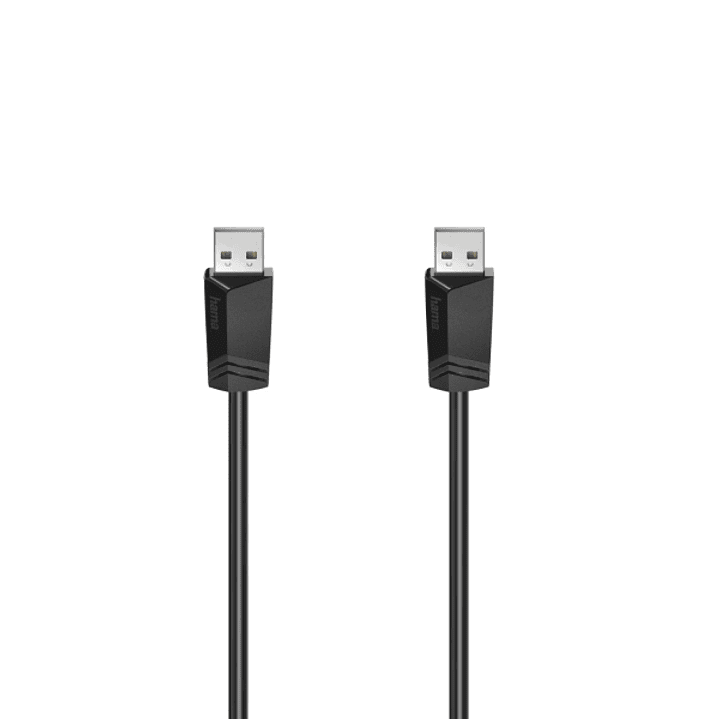 Hama Essential Cable USB-A Macho - Longitud 1.5m - Velocidad hasta 480Mbps - Blindaje Doble - Color Negro 1
