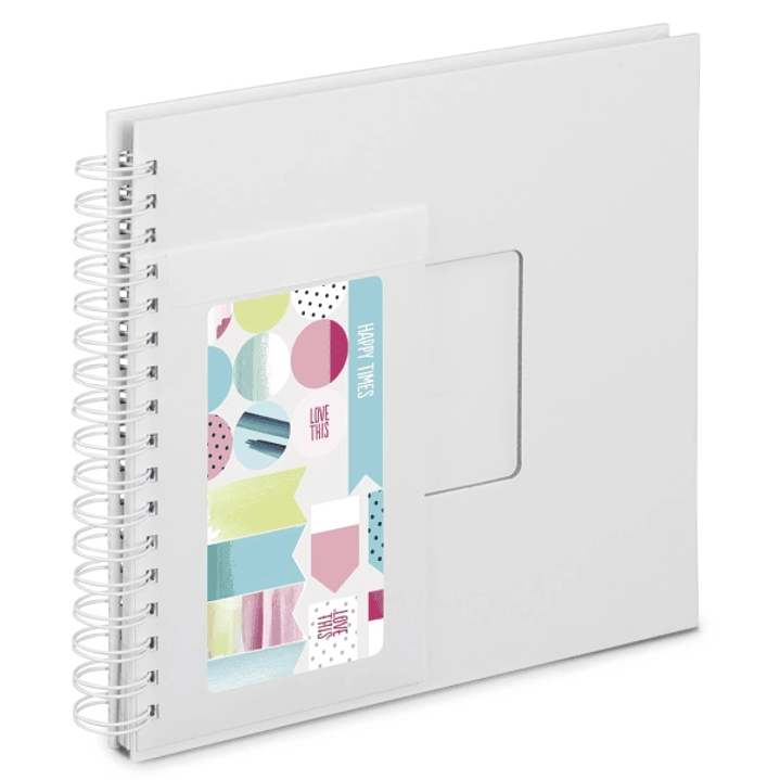 Hama Album de Fotos con Espiral - 50 Paginas Blancas - 28x24cm - Color Blanco 1