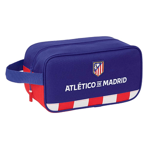 Safta Atletico de Madrid Zapatillero - Asa Lateral - 6L - Resistente - 290x140x150mm - Color Azul Marino