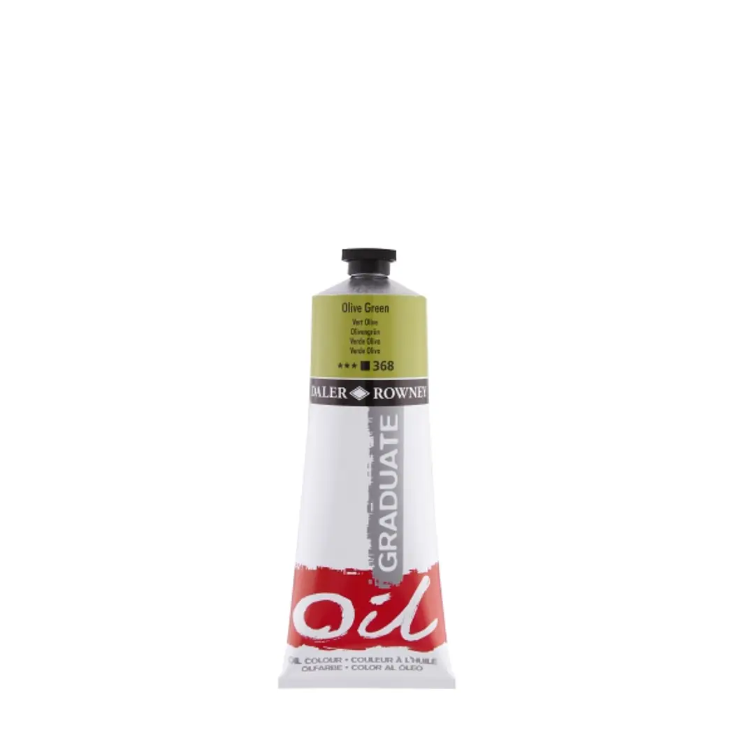 Daler Rowney Graduate Pintura al Oleo - Tubo de Aluminio - 220ml - Color Verde Oliva 1
