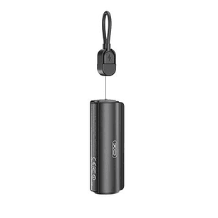 XO PR281 Mini Powerbank 5000Mah - USB-C - Linterna - Color Negro
