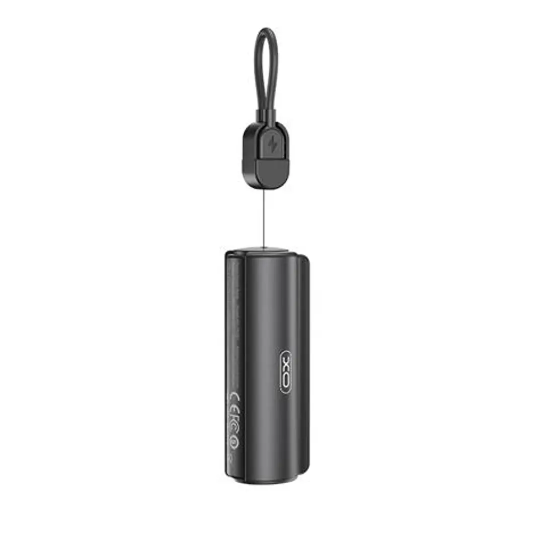 XO PR281 Mini Powerbank 5000Mah - USB-C - Linterna - Color Negro 1