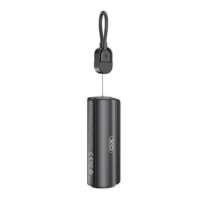 XO PR281 Mini Powerbank 5000Mah - USB-C - Linterna - Color Negro 1