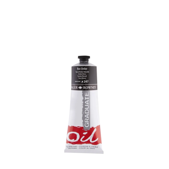 Daler Rowney Graduate Pintura al Oleo - Tubo de Aluminio - 220ml - Color Sombra Natural 1