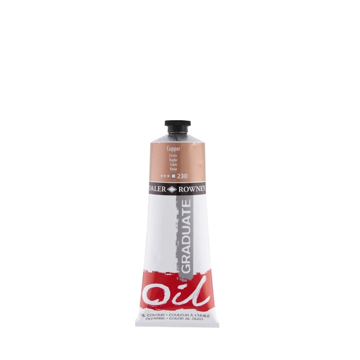 Daler Rowney Graduate Pintura al Oleo - Tubo de Aluminio - 220ml - Color Cobre 1