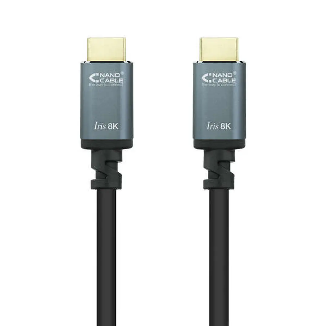 Nanocable Cable HDMI 2.1 Iris 8K A/M-A/M 1.5m - Color Negro 1