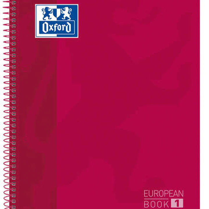 Oxford School Classic Europeanbook 1 A4+ Tapa Extradura - Tamaño A4+ - Tapa Resistente Extradura - 80 Hojas - Color Rojo 1