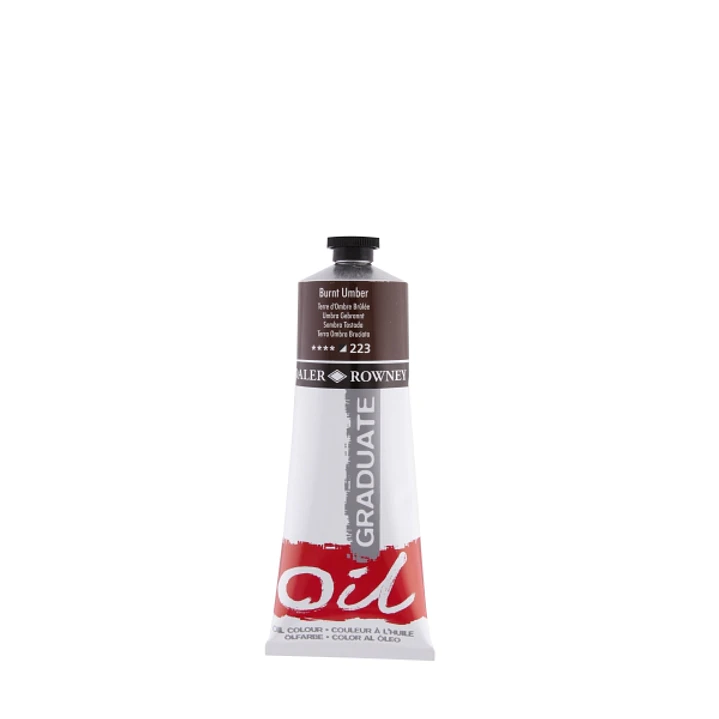 Daler Rowney Graduate Pintura al Oleo - Tubo de Aluminio - 220ml - Color Sombra Tostada 1
