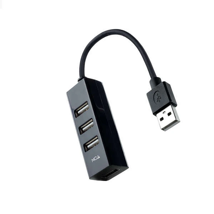 Nanocable Hub USB-A 2.0 con 4x USB-A 2.0 - Cable de 0.15m 1