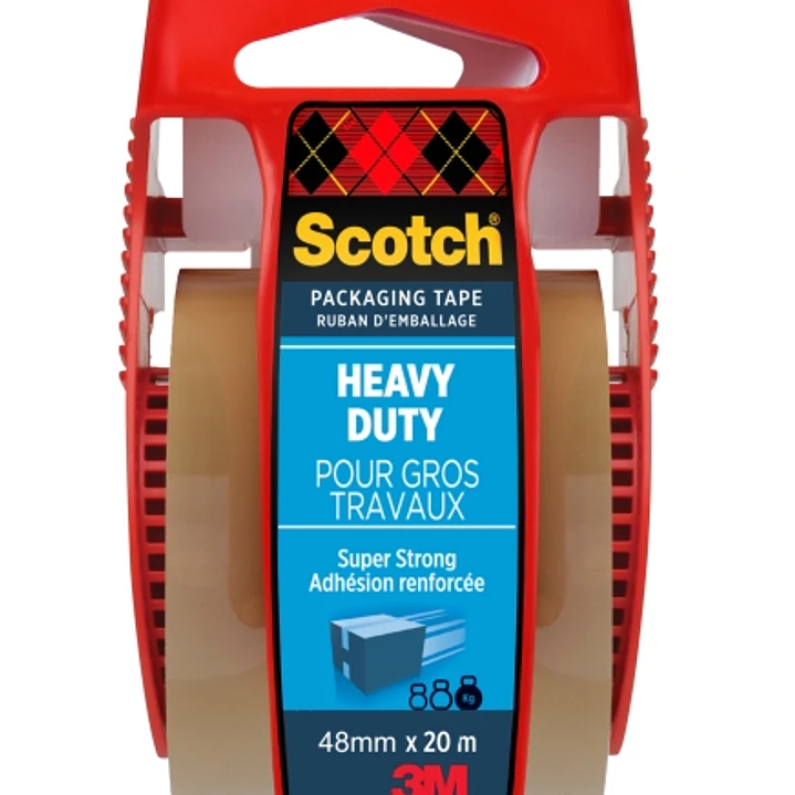 Scotch Precinto de Embalaje - 48mm x 20m - Incluye Dispensador - Color Transparente 1