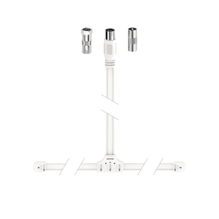 Hama Essential Antena Dipolo DAB+ - Cable Coaxial de 1.75m - Color Blanco 1
