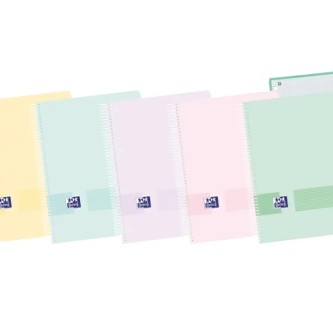 Oxford Live & Go A5+ Europeanbook - Tapa de Plastico - 120 Hojas - Colores Surtidos 1