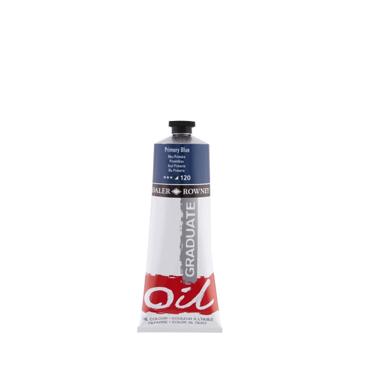 Daler Rowney Graduate Pintura al Oleo - Tubo de Aluminio - 220ml - Color Azul Primario 1