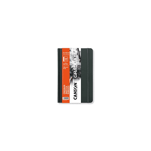 Canson Graduate Sketch Cuaderno con 60 Hojas - 14x21.6cm - 120g - Grano Fino - Tapa Dura - Color Blanco