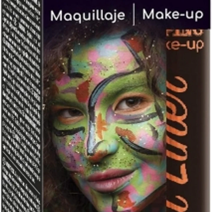 Alpino Make-up Liquid Liner Pack con 4 Botes de Maquillaje Liquido con Aplicador - Se Lava con Agua - Testado Dermatologicamente - Color Naranja 1