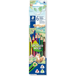 Staedtler Noris Colour 187 Pack de 6 Lapices Triangulares de Colores - Resistencia a la Rotura - Colores Surtidos