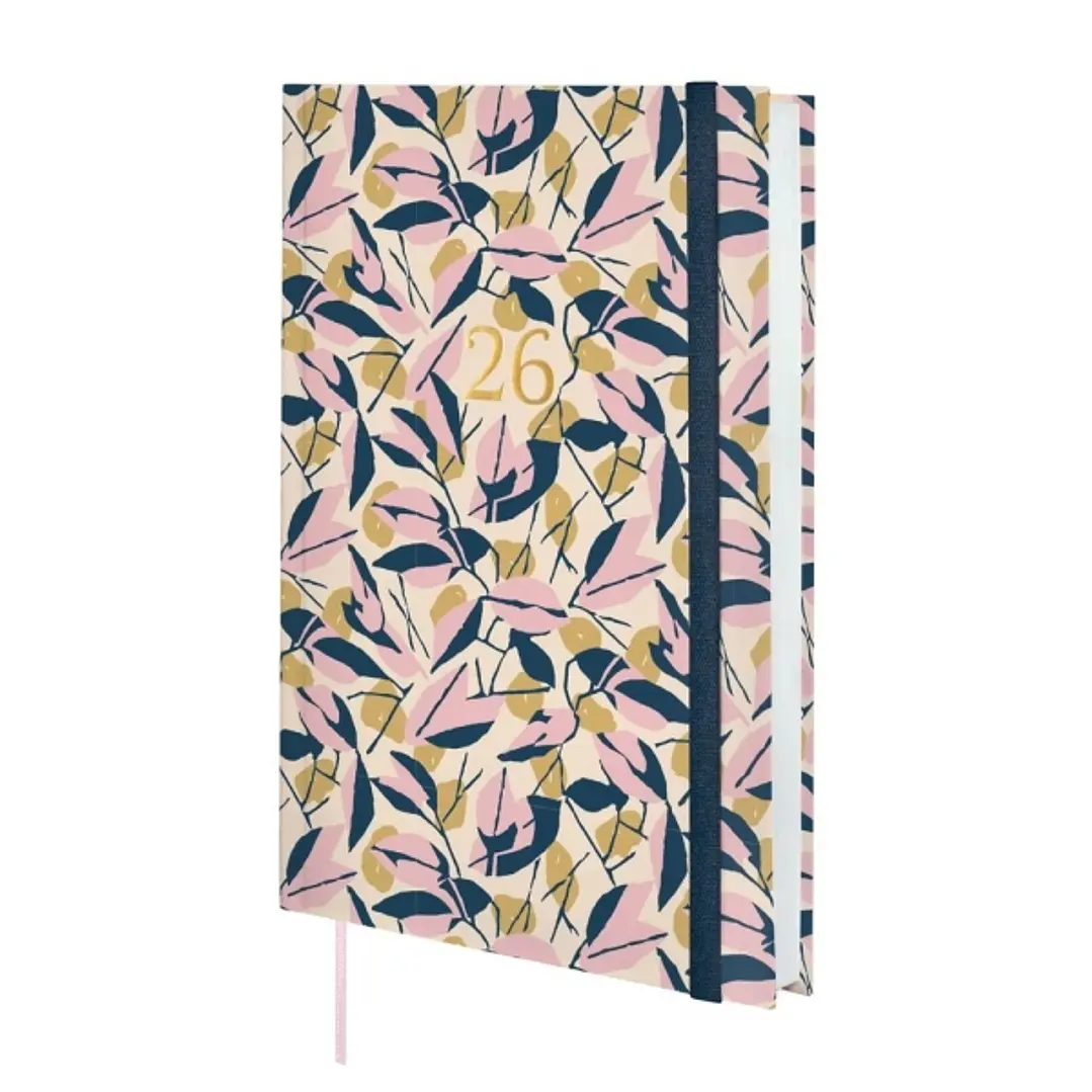 Finocam Dynamic Berlin Agenda - Anual 2026 - Cierre de Goma - Formato Y10 - 145x28x210mm - 1 Dia por Pagina - Tematica de Hojas 1