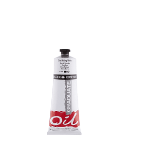 Daler Rowney Graduate Pintura al Oleo - Tubo de Aluminio - 220ml - Color Blanco Zinc de Mezcla