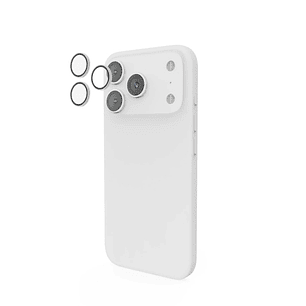 Hama Lens Protect Protector de Camara para iPhone 17 Pro / Pro Max - Vidrio Templado - Color Transparente