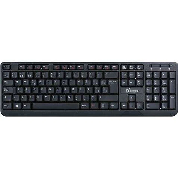 Cromad T50 Teclado Multimedia USB - Teclas FN + Multimedia - Diseño Extrafino y Tacto Suave 1